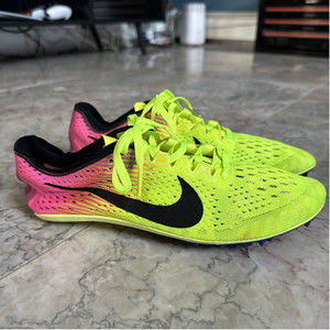 Nike Zoom Victory Elite Yellow Pink 835998-999 Mens Track & Field Size 7.5